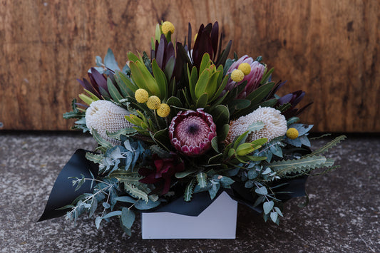 Seasonal Native Box Arrangement